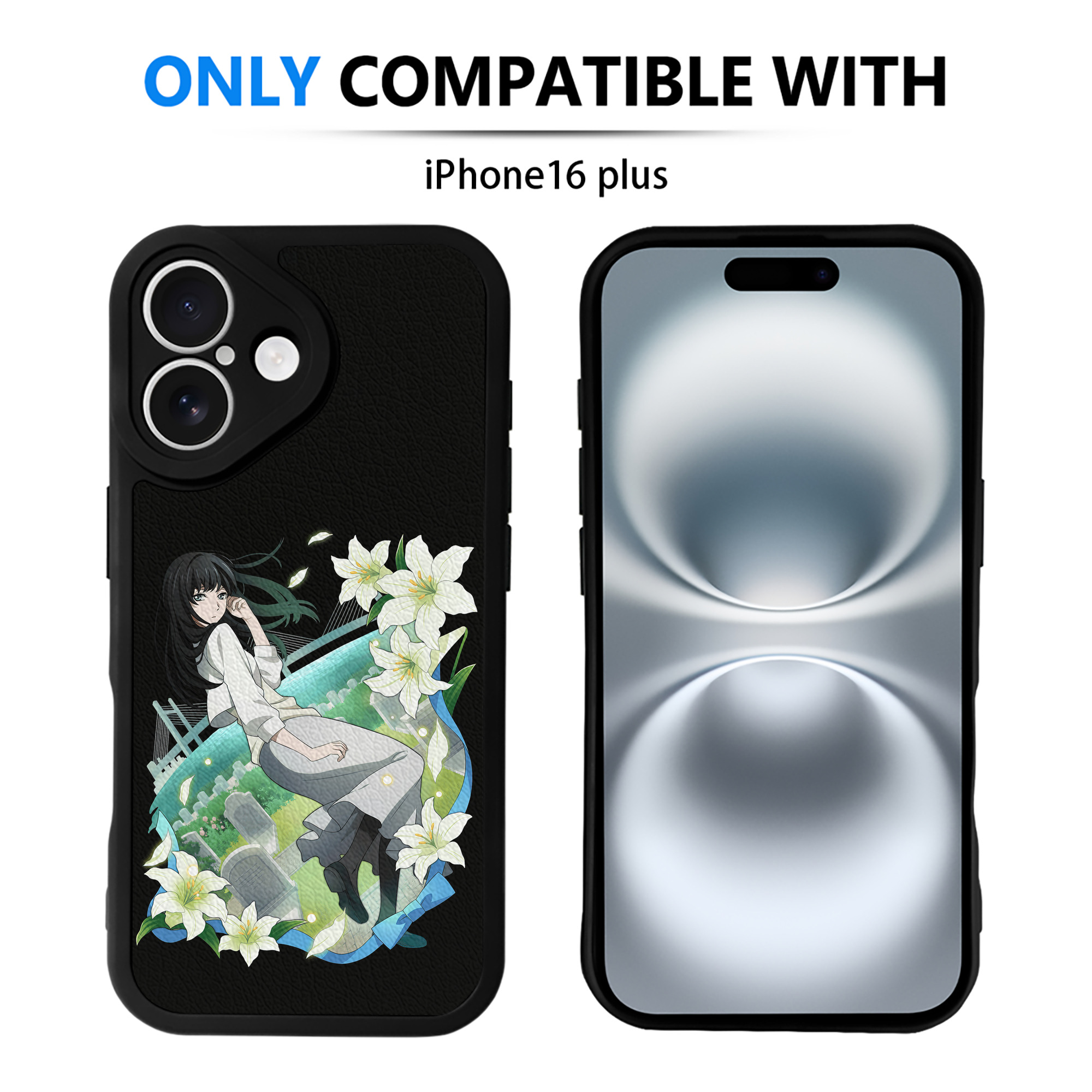 （画像用） 文豪ストレイドッグス Bungo Stray Dogs 【iPhone 16シリーズ対応】シリコンスマホケース（レザー調） 材質：シリコン